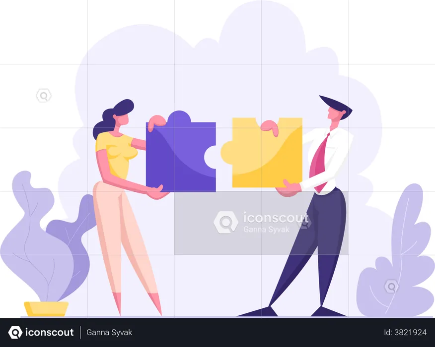 Business collaboration  Illustration