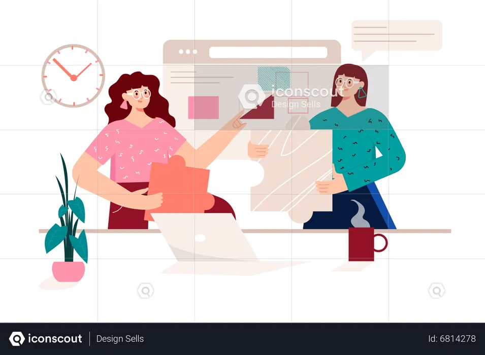 Business Collaboration  Illustration