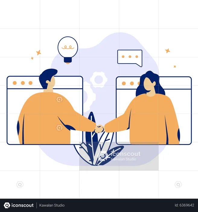 Business Collaboration  Illustration