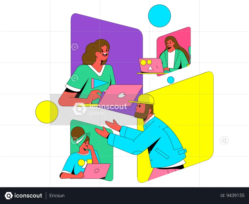 Business Collaboration  Illustration