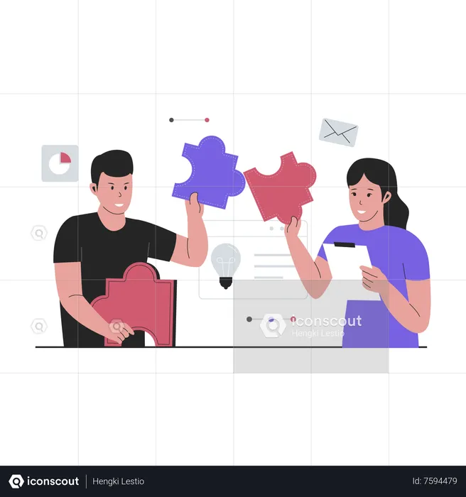 Business collaboration  Illustration