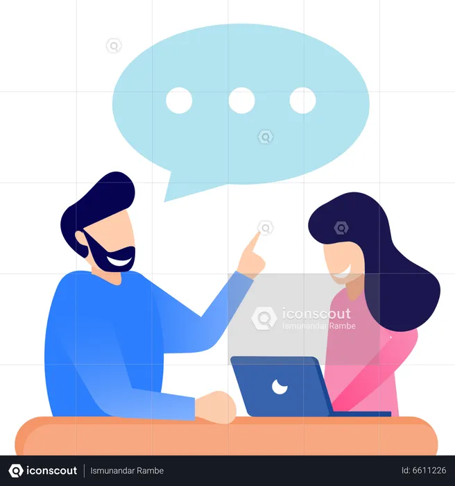 Business communication  Illustration