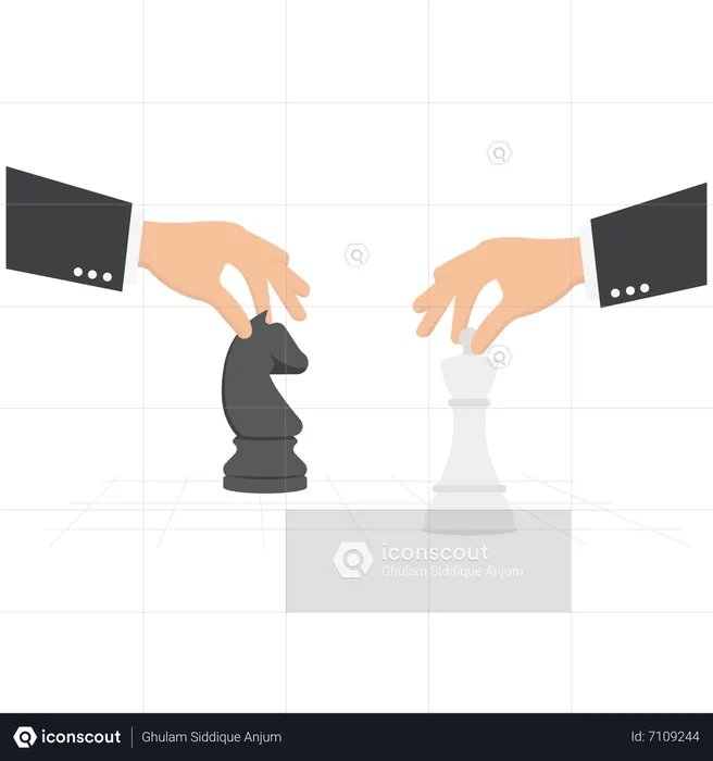 Business Competitor Strategy  Illustration