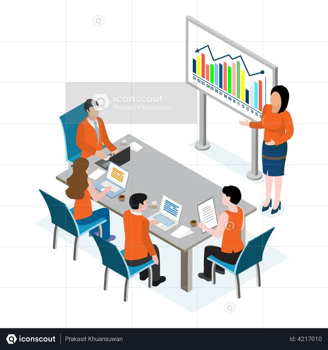 Business conference meeting  Illustration