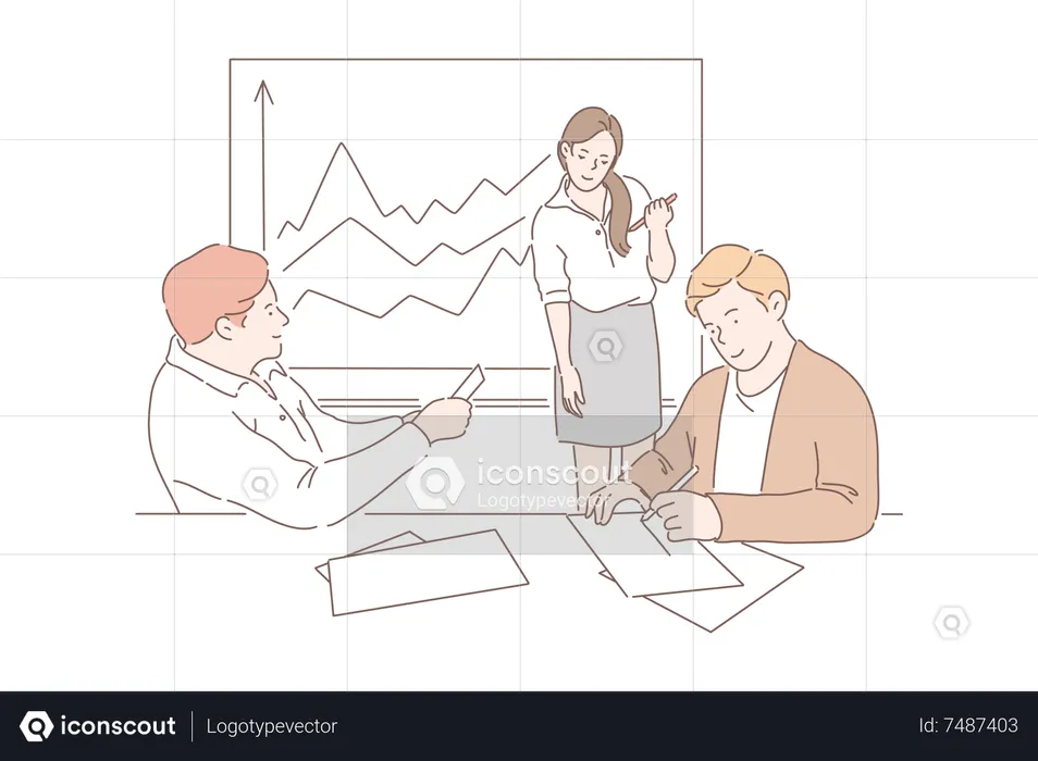 Business conference meeting  Illustration