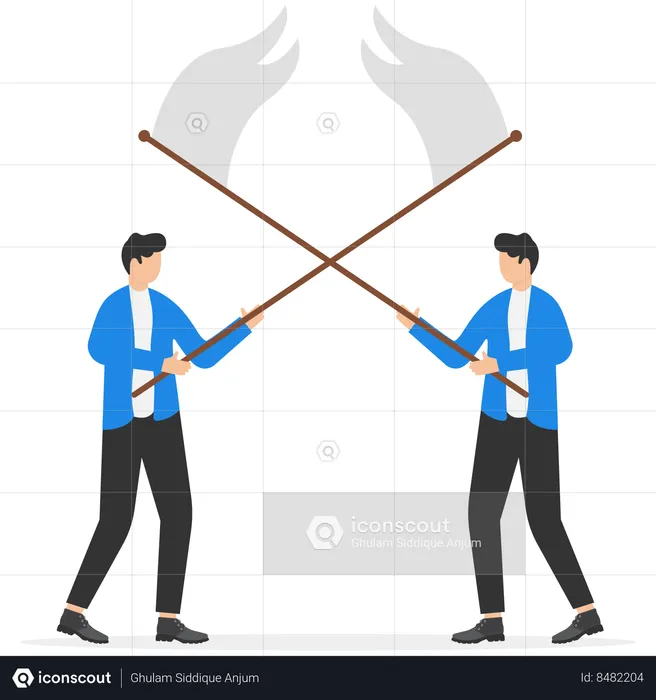 Business conflict  Illustration