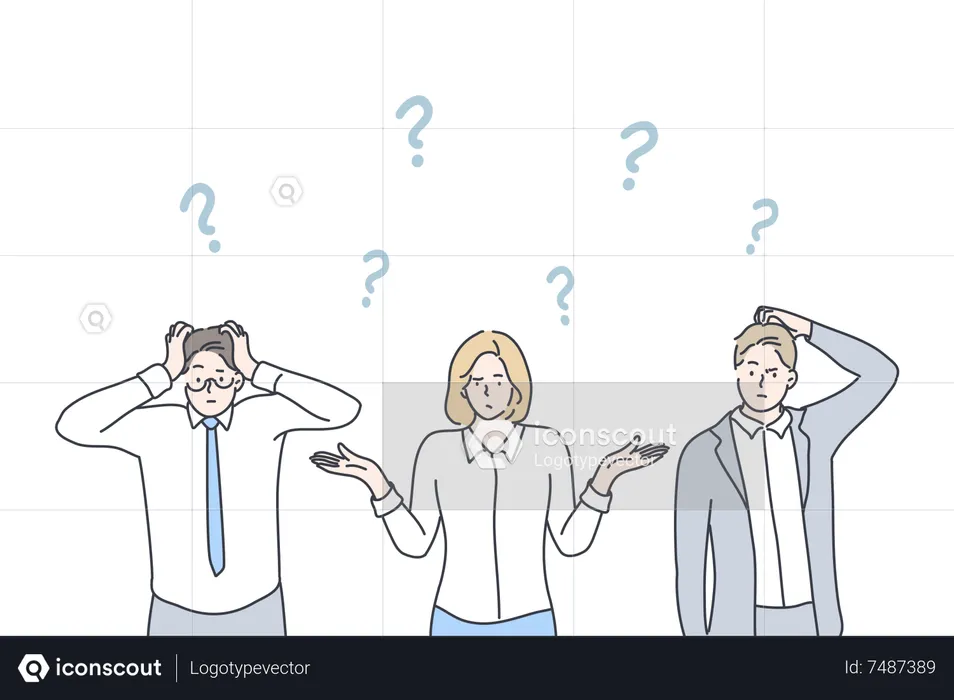 Business confussion  Illustration
