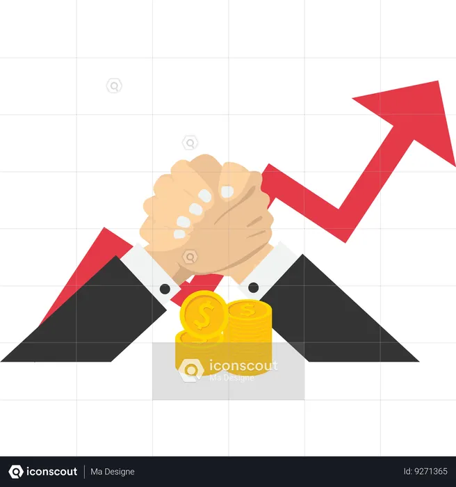 Business cooperation  Illustration