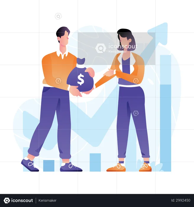 Business Credit Loan  Illustration