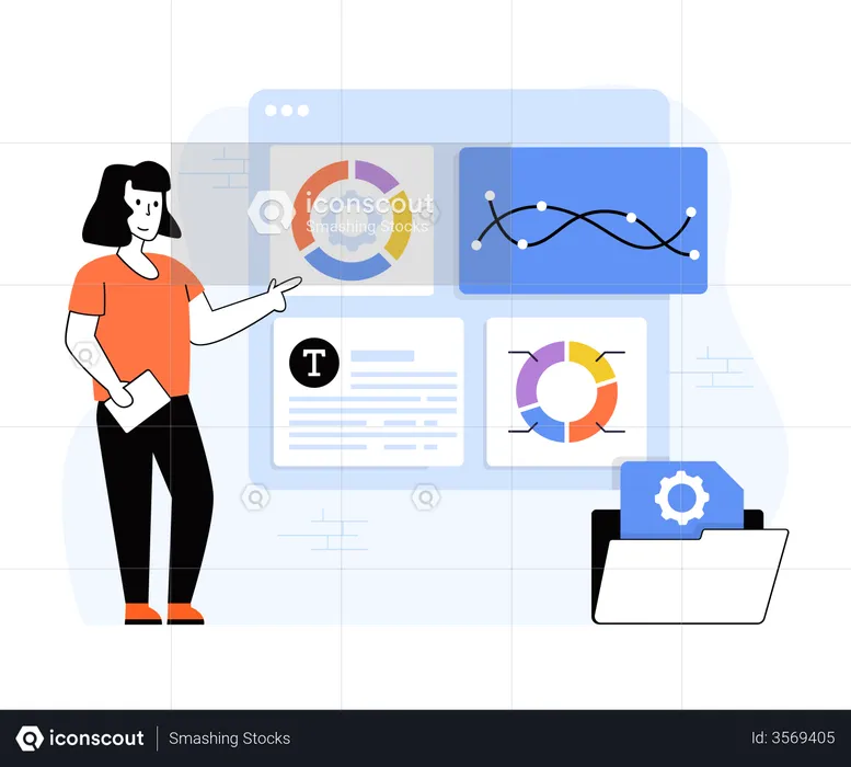 Geschäfts-Dashboard  Illustration