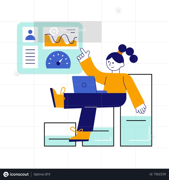 Business Dashboard  Illustration