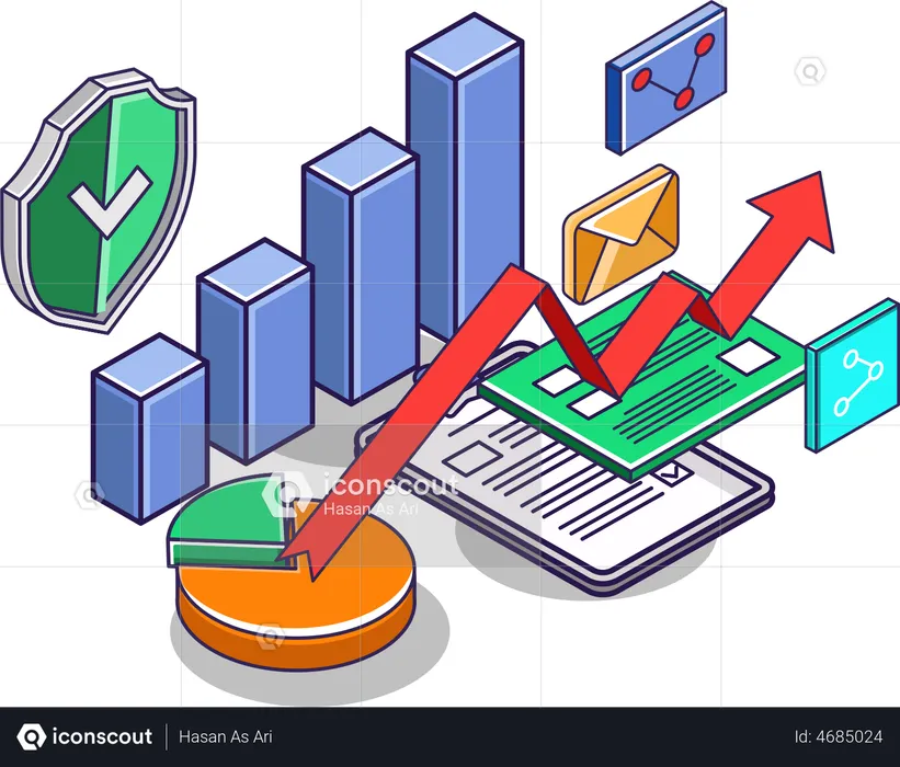 Business data  Illustration