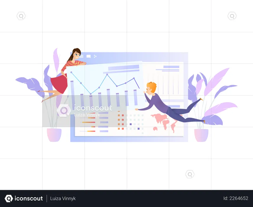 Business Data Analysis Document Design  Illustration