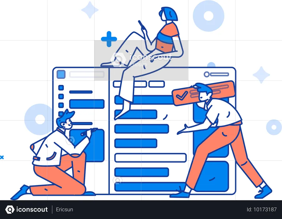 Business data analysis  Illustration