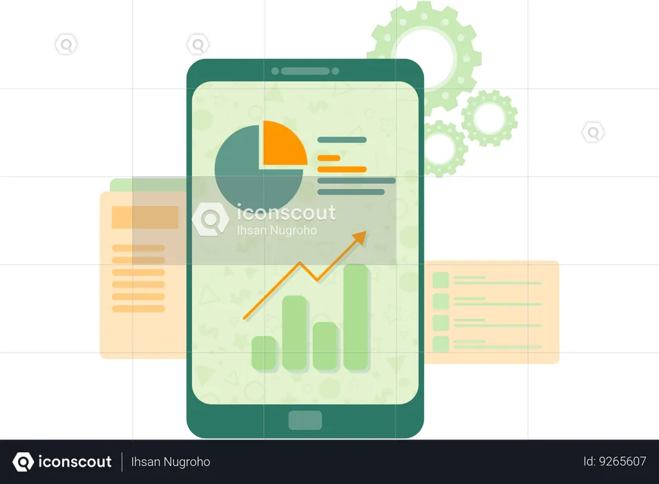 Business data analysis  Illustration