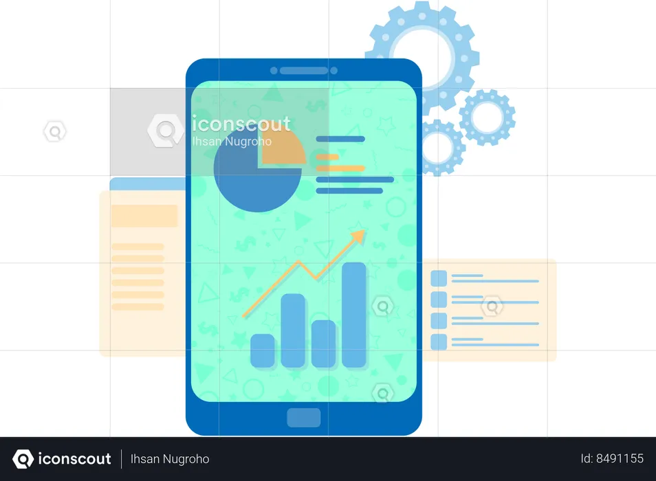 Business data analysis  Illustration