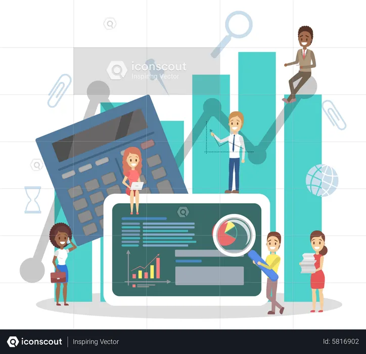 Business data analysis  Illustration