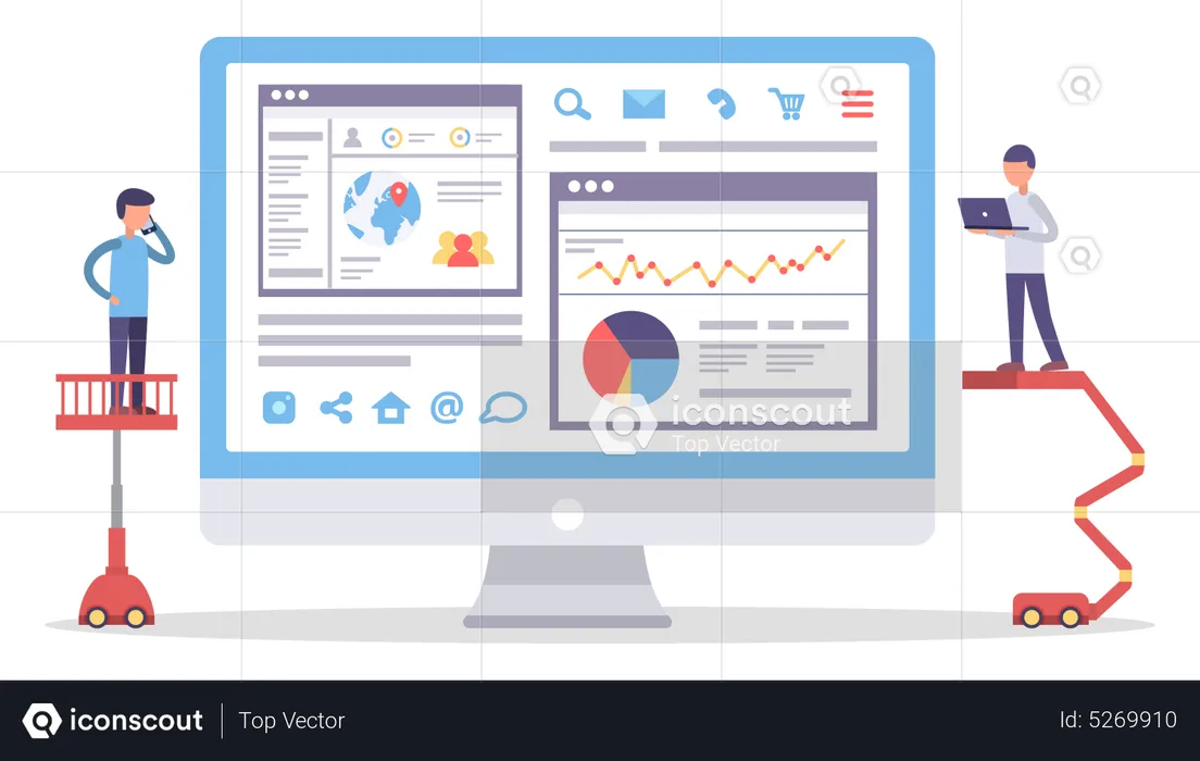 Business data analysis  Illustration