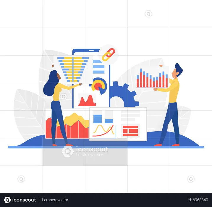 Business data analysis  Illustration