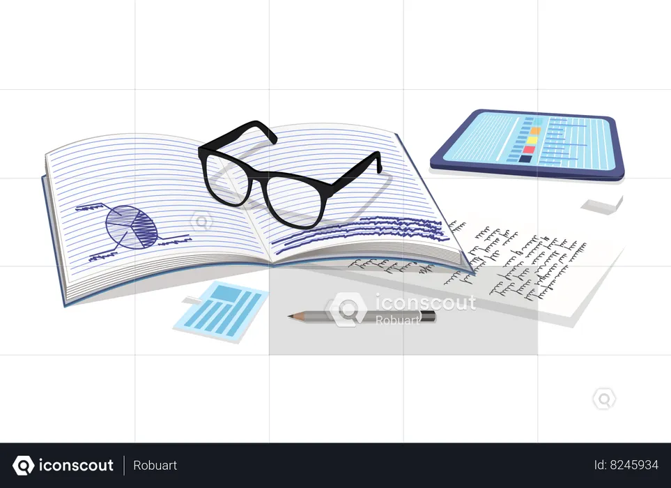 Business data analysis  Illustration