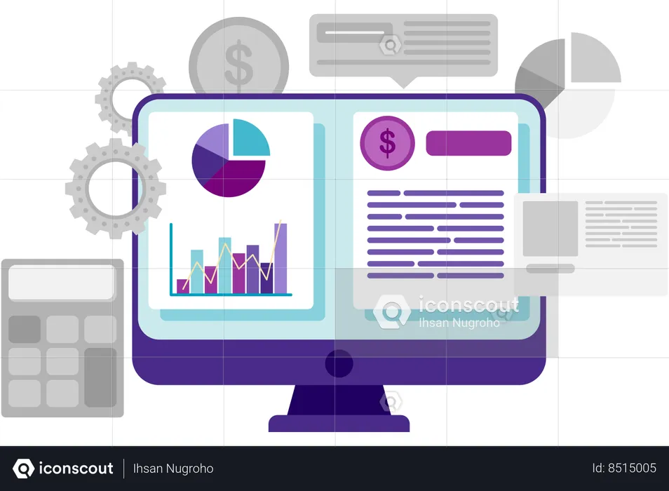 Business data analysis  Illustration