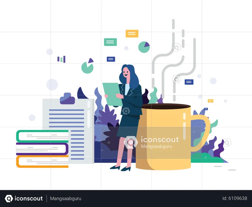 Business data analysis  Illustration