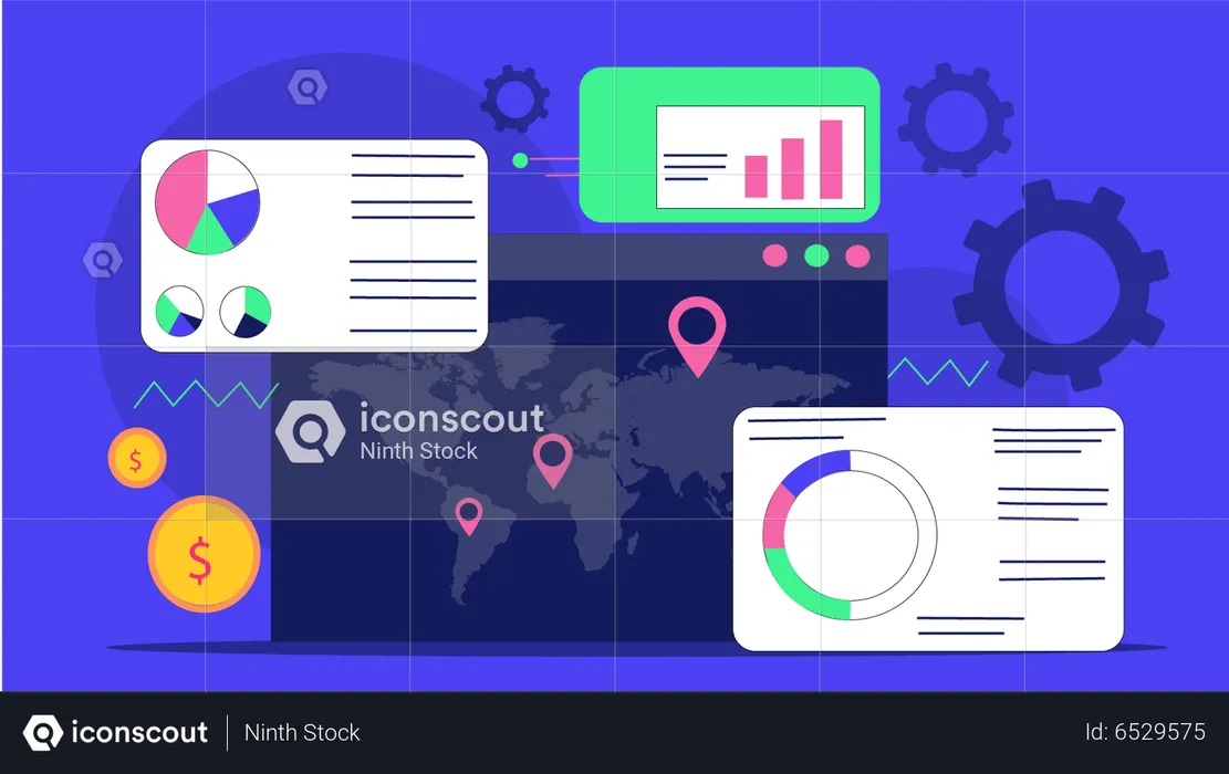 Business data analysis  Illustration