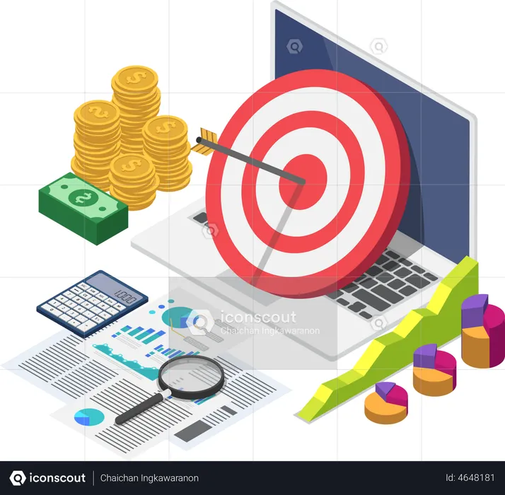 Business data analysis  Illustration