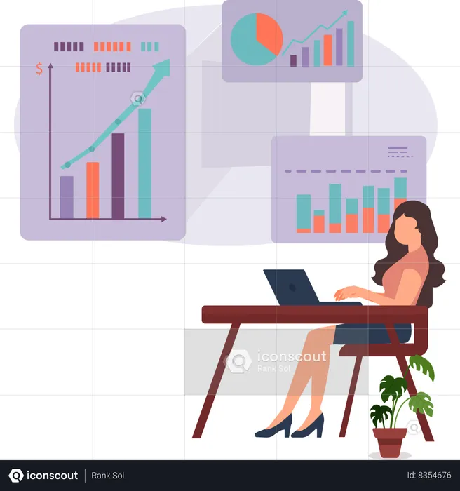 Business data analytics  Illustration  Illustration