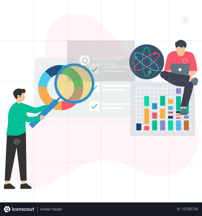 Business Data analyze  Illustration