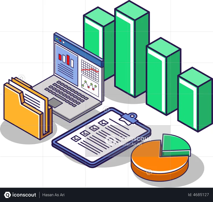 Business data  Illustration