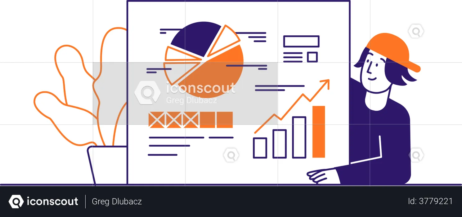 Business Data  Illustration