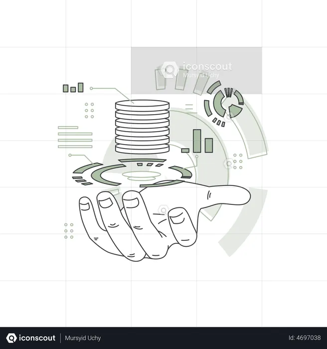 Business Database  Illustration