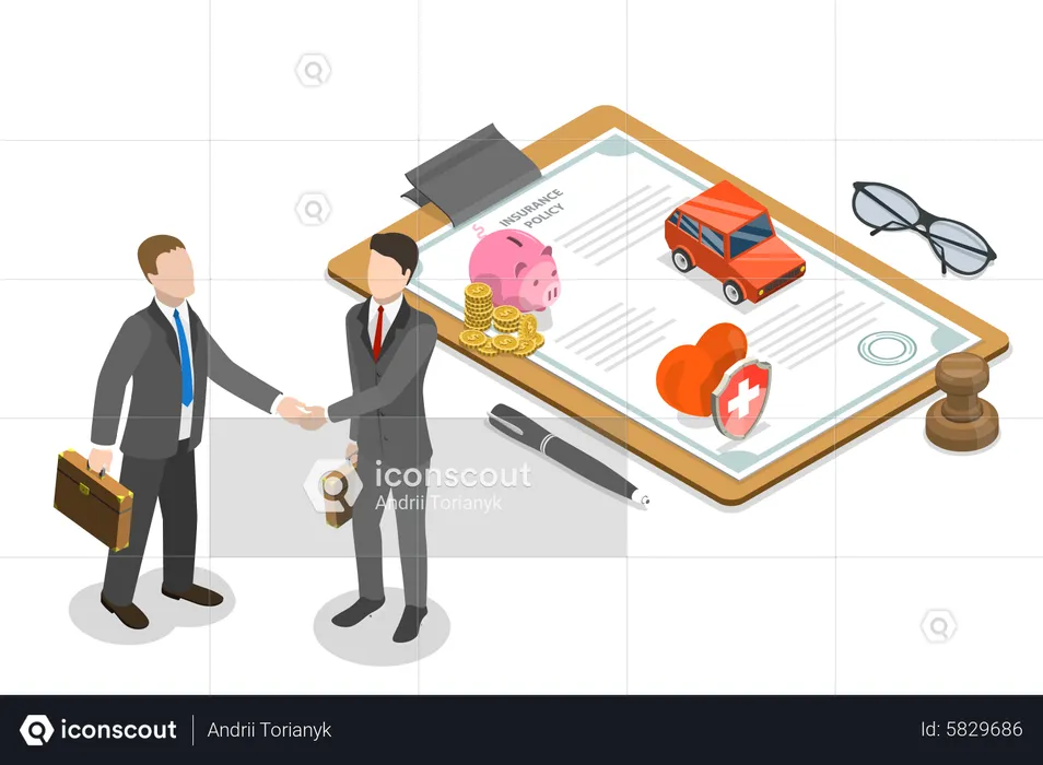 Business deal policy  Illustration