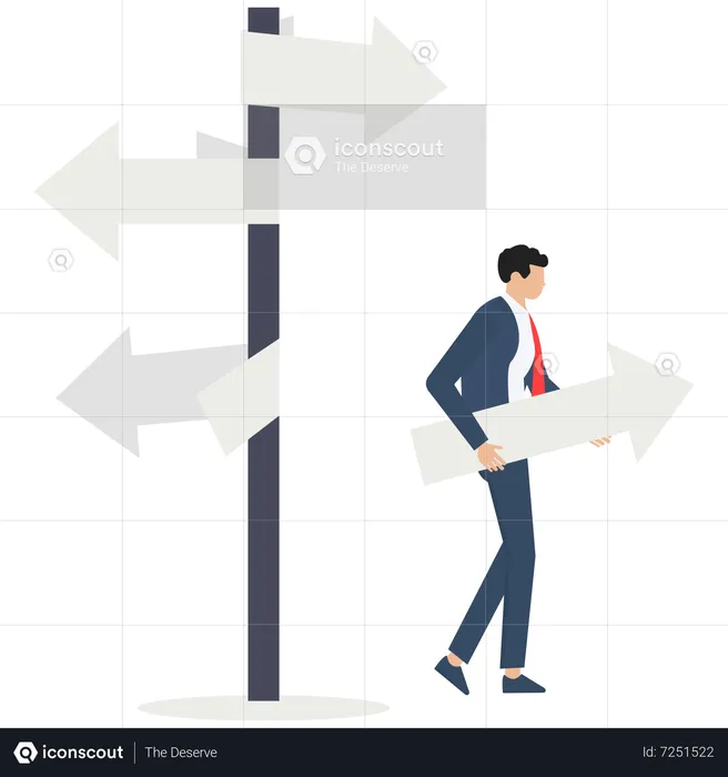 Best Business decision making Illustration download in PNG & Vector format