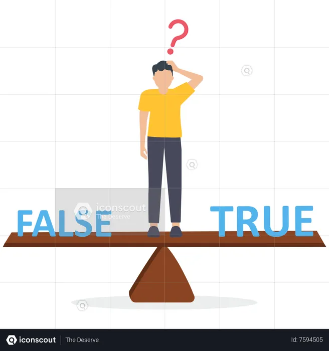 Business decision true or false  Illustration