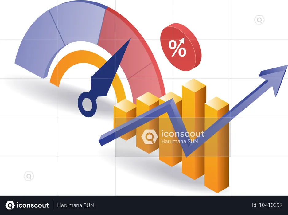 Business development data analyst performance measure  Illustration