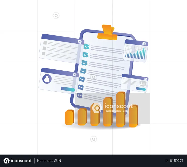 Business development plans  Illustration