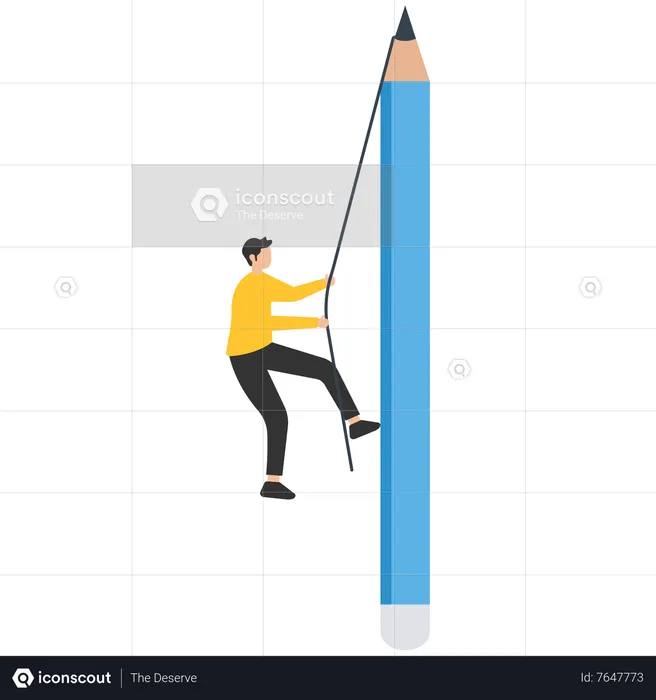 Business development successful  Illustration