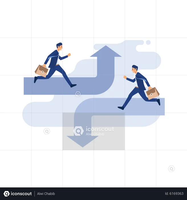 Business direction  Illustration