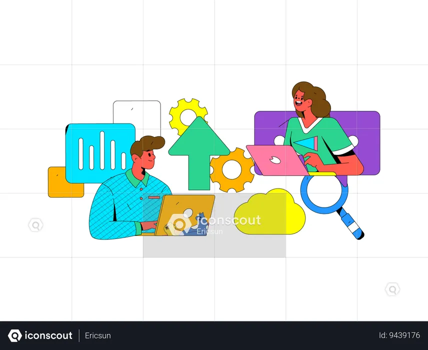 Business Discussion  Illustration