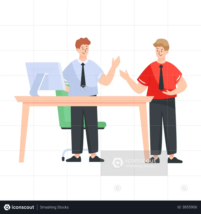 Business Discussion  Illustration