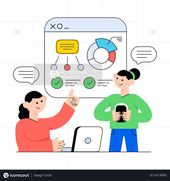 Business Discussion  Illustration