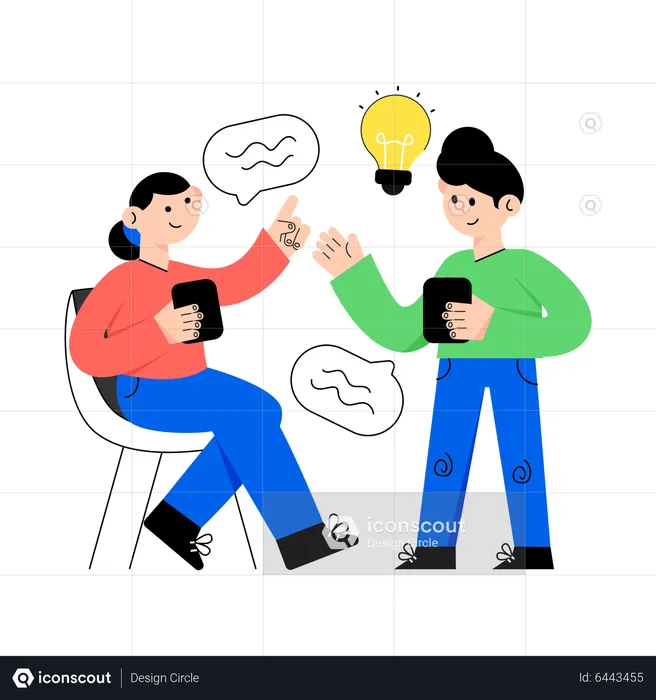 Business discussion  Illustration