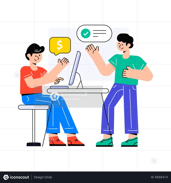 Business Discussion  Illustration