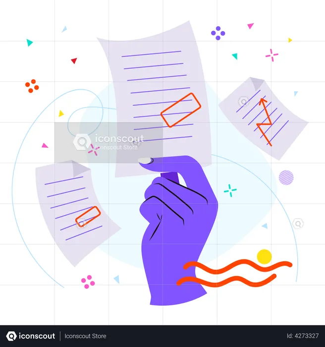 Business document  Illustration