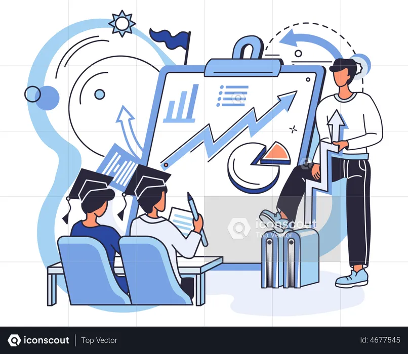 Business education training  Illustration