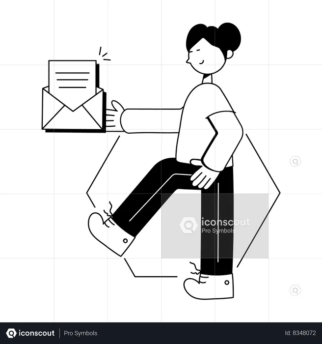 Business Email  Illustration