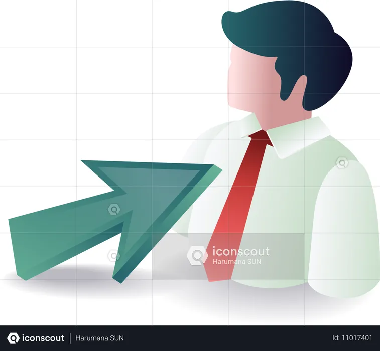 Business employee selection  Illustration