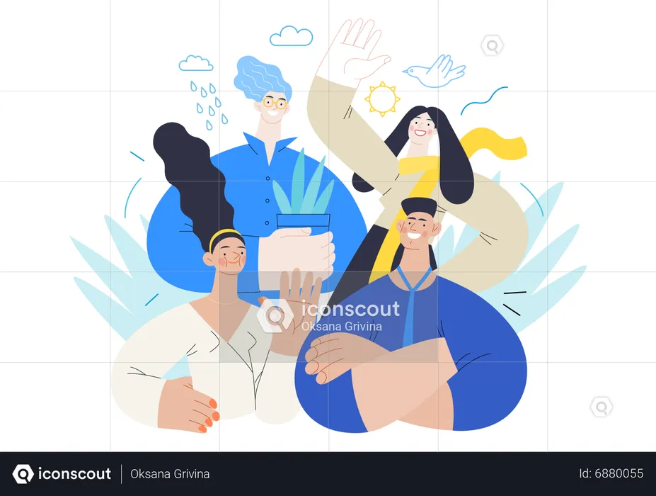 Business employees  Illustration
